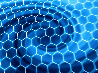 Blue Honeycomb Swirl wallpaper